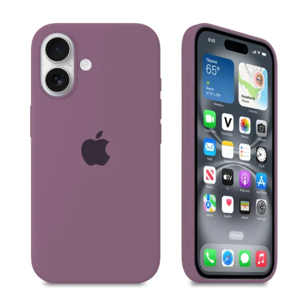 قاب سیلیکونی اورجینال Blackcurrant – iPhone 16