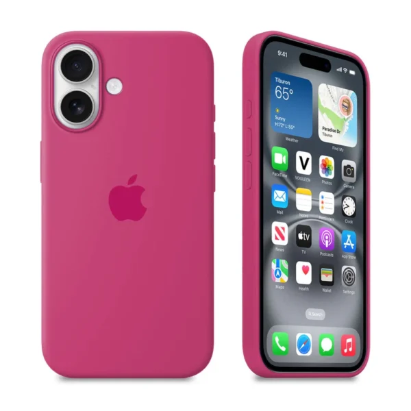 قاب سیلیکونی اورجینال Dragon Fruit – iPhone 16