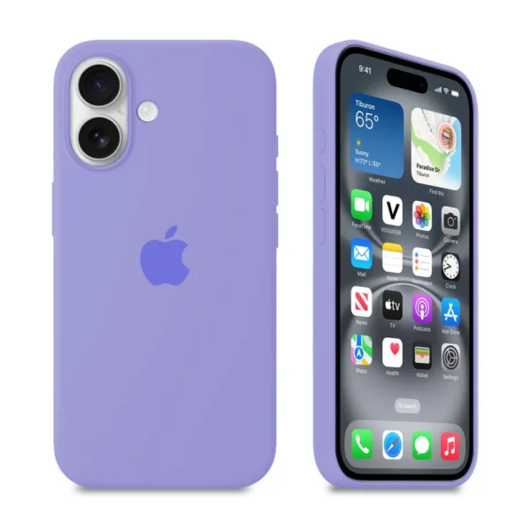 قاب سیلیکونی اورجینال Lilac – iPhone 16