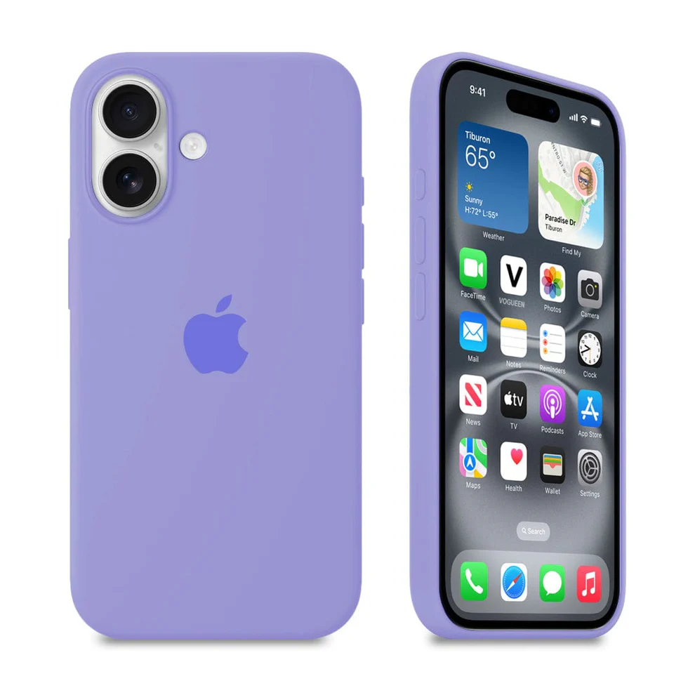 قاب سیلیکونی اورجینال Lilac – iPhone 16