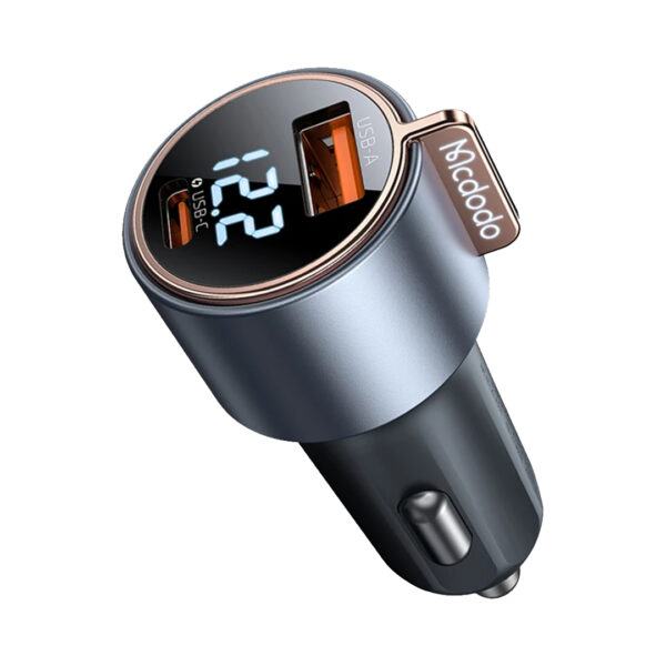 شارژر فندکی مک دودو 75 وات مدل CC-3690 با 2 پورت خروجی