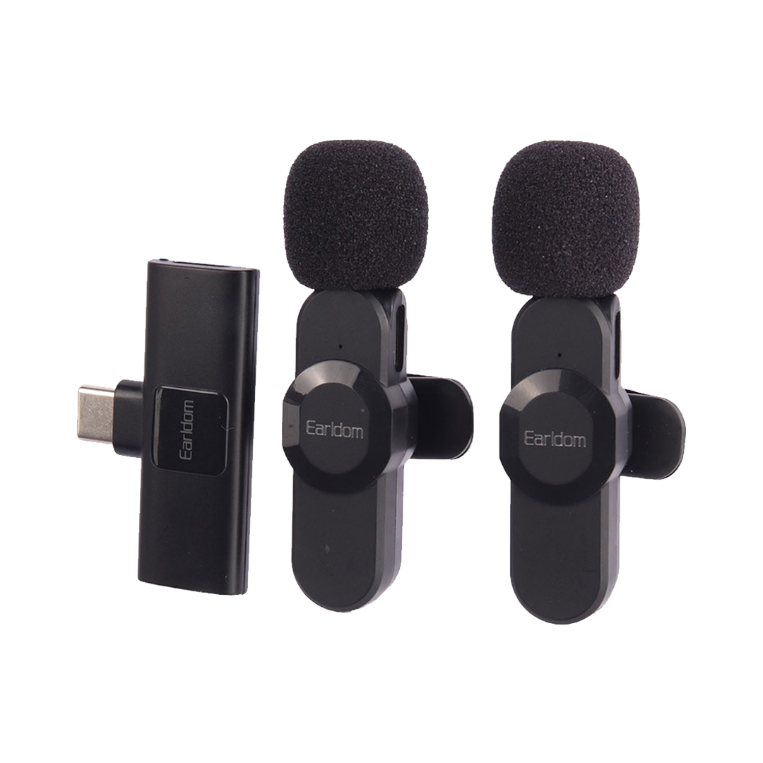 میکروفن بی سیم ارلدام دو کانال مدل MC8C اتصال Type-C